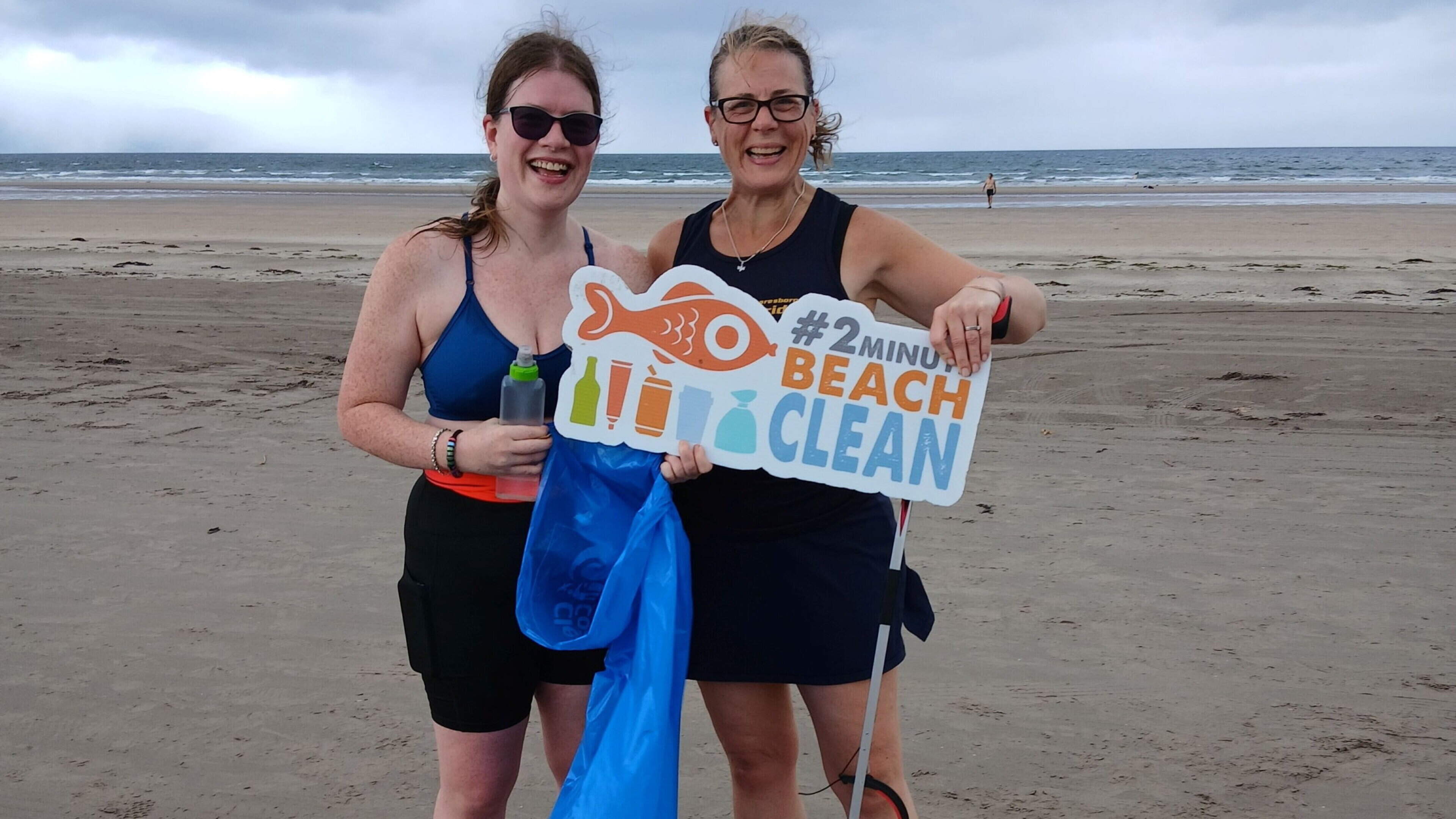 Inch Beach parkrun teams up with Clean Coasts group to combine exercise with environmental action